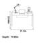 Bureau en noyer noir clair de luxe-110477587