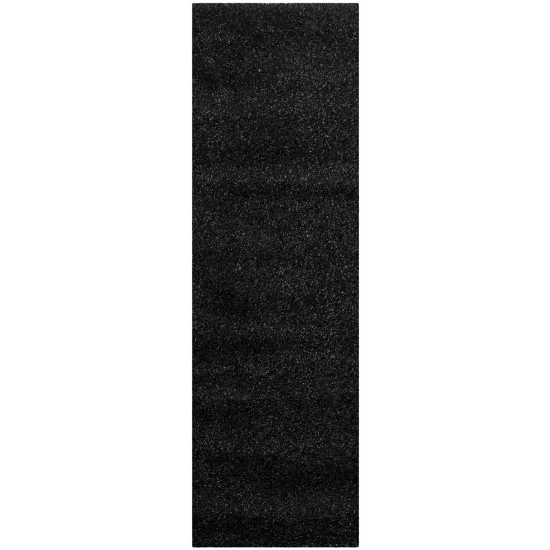 Angeliya Shag Performance Solid Color Rug, Runner 2'3" x 7'