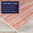 Garbielle Striped Sand Maroon Salmon Indoor Outdoor Area Rug-504599851