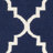 Rodgers Hand Woven Flat Weave Wool/Cotton Geometric Rug in Navy/Ivory-1332094391