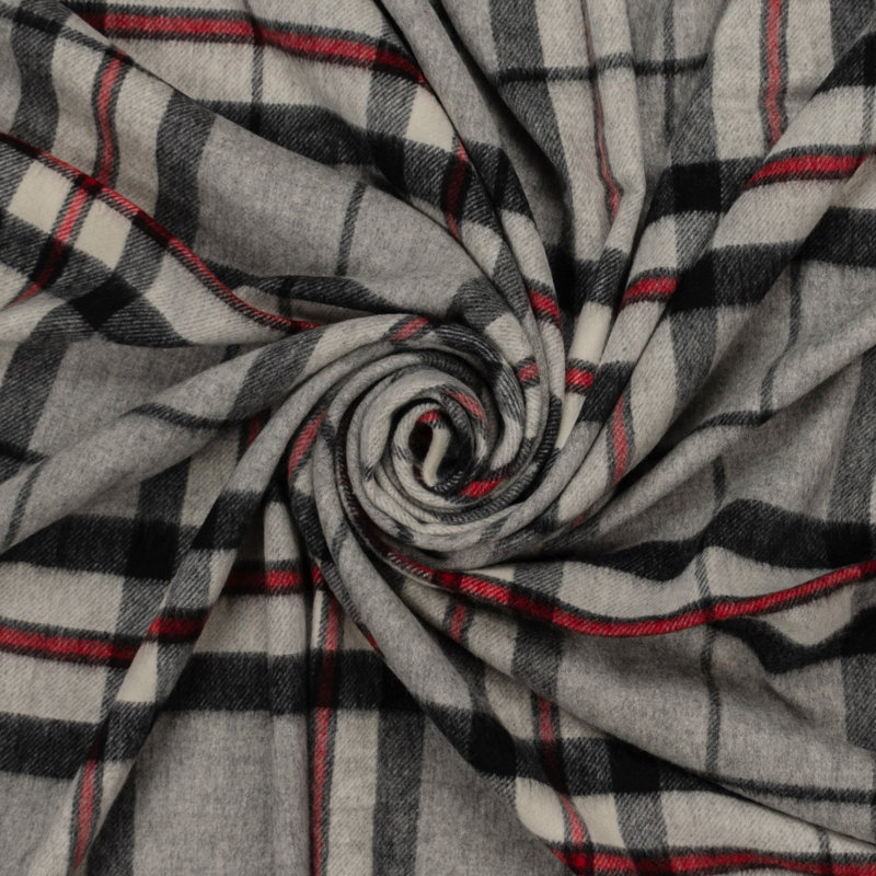 Jeté en laine highland merino, Gris Thompson