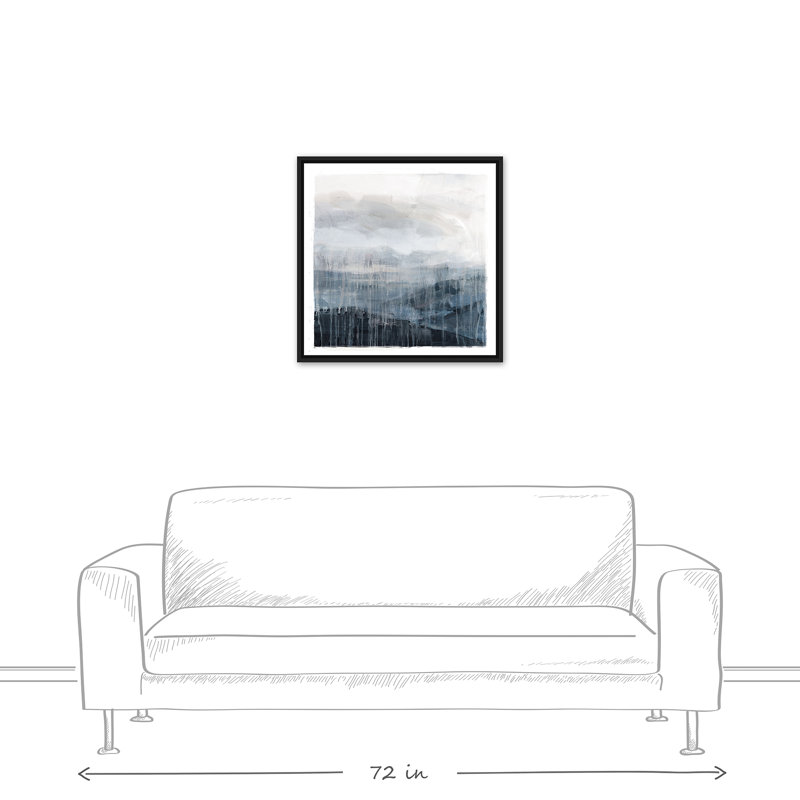 «Stormy Landscape», reproduction d'art sur toile, H 25,75 po x l 25,75 po x P 1,75 po