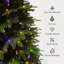 Pre-Lit Artificial Christmas Tree With Led Lights, 9 Lighting Modes, And Hinged Branches-821461153