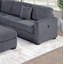 Canapé modulaire avec repose-pieds