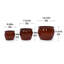 Ensemble de 3 pots à fleurs d'intérieur / extérieur en céramique avec trou de drainage-1960390638