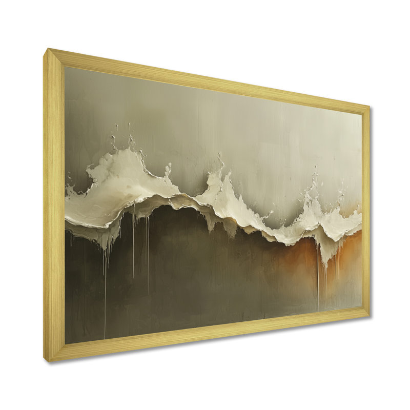 «Cullompt Ephemeral Pathway» - Peinture murale, Reproduction encadrée d'une seule photo, H 12 po x l 20 po, Doré
