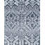 Tapis noué à la main de conception unique Ikat - bleu, 9 pi 1 po x 12 pi 3 po