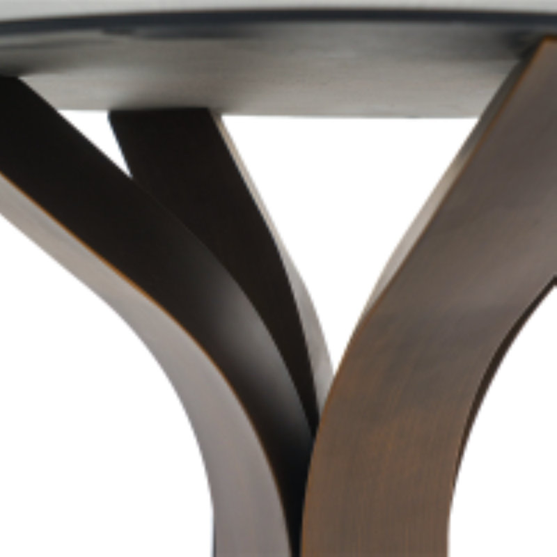 Table de salle à manger Modern Modern, Brun, H 29,53 po x L 53,15 po x l 53,15 po, Noir
