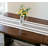 Striped Cotton Polyester Blend Table Runner (14Wx90L)-1757248105