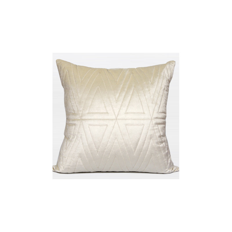 Triangle Pattern Quilted Throw Pillow