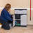 Storage Cabinet with Adjustable Shelf and Top Drawer - Gray-9882620