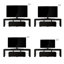 Meuble télé moderne, 20 lumières DEL avec télécommande-1885337857