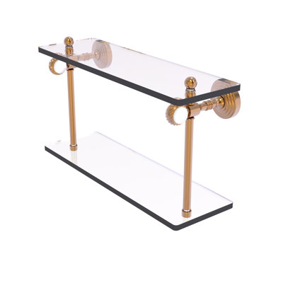 Jarrell 2 Piece Glass Tiered Shelf