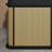 35.43" Brown Rectangular Solid Wood Reception Desk-512356110-512356109