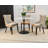 Elegant White 36" Round Marble Top Dining Table with Modern Pedestal Base-2072205455-2072205453-2072205452