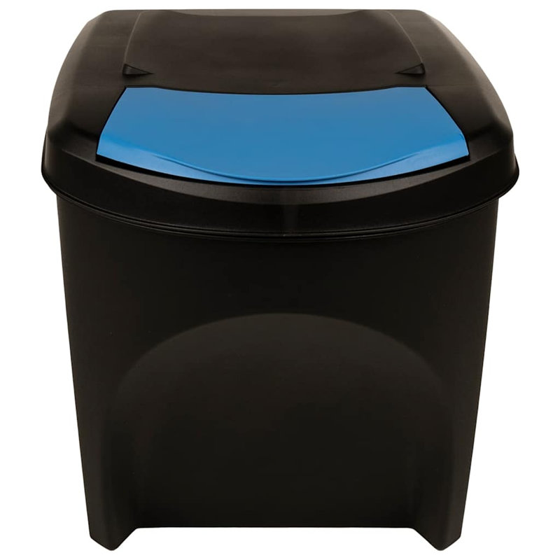 Polypropylène anthracite vidaXL empilable 19,8 gallons