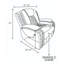 Fauteuil inclinable en cuir noir respirant