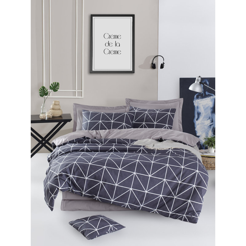 Ensemble de housse de couette Doro, Housse de couette très grand + 2 taies d'oreiller
