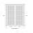 Quadro Frosted Glass French White Doors with Installation Hardware Kit-50039518