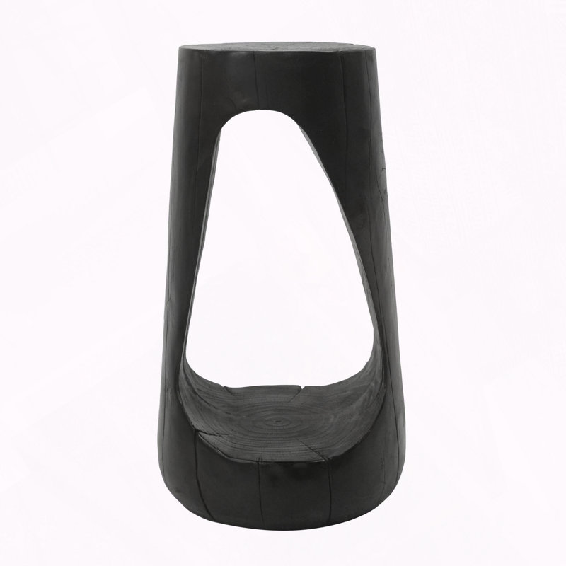 Hollow Design Outdoor Lightweight Concrete Side Table