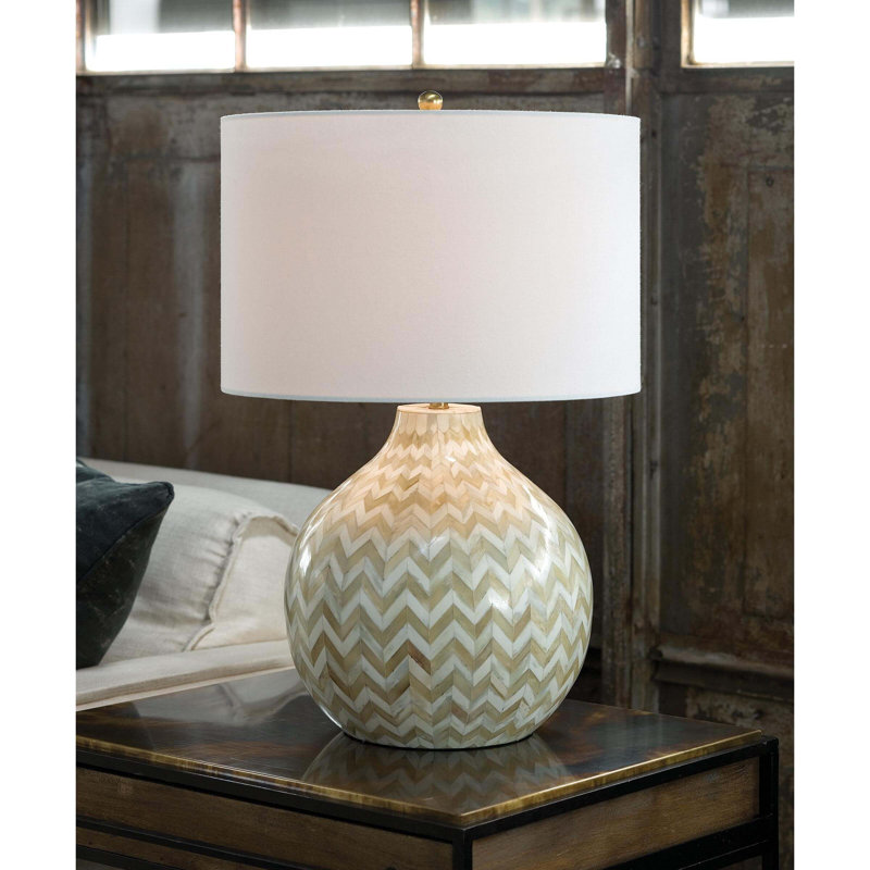 Bone Table Lamp, Natural