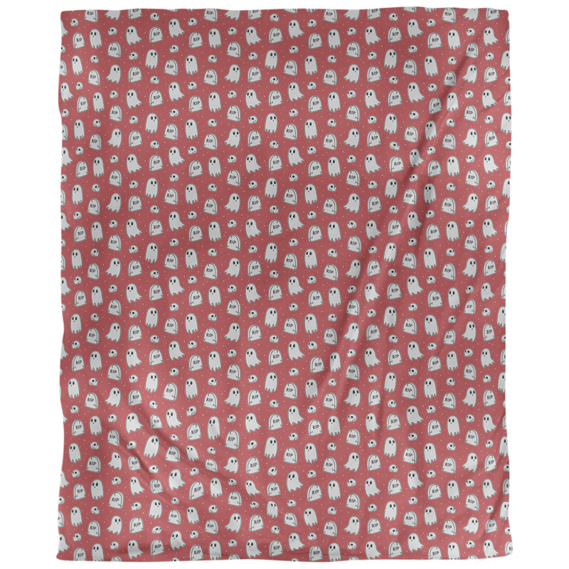 Tissu ghosts, Lin naturel paloma, L 54 po x l 36 po, Rouge