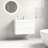 White Floating Bathroom Vanity - Wall-mounted, 1-piece White Sink (no Drain/faucet), Pre-assembled