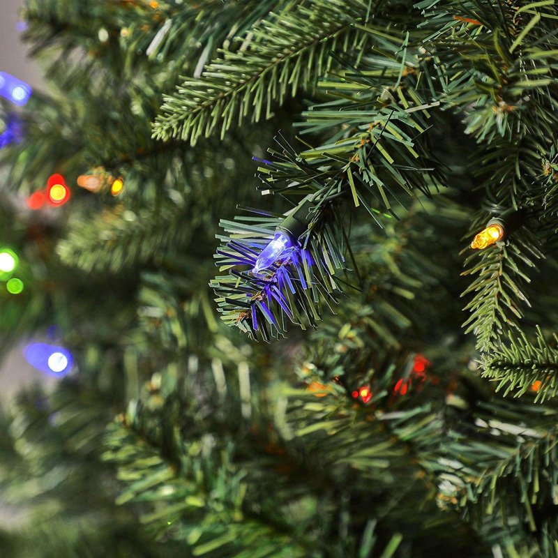 Arbre de Noël artificiel pré-éclairé 9 pieds avec lumières DEL