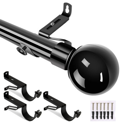 Matte Black Curtain Track/Rail