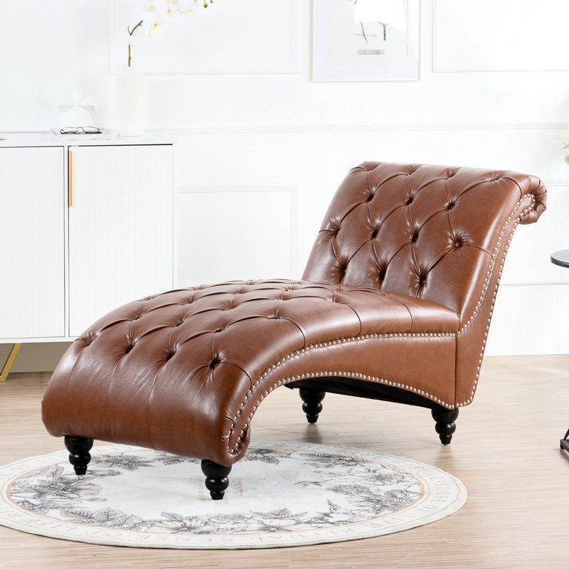 Chaise longue sans accoudoirs avec processus d'emboutissage profond et support ferme, siège rembourré