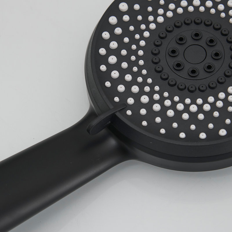 Matte Black Stainless Steel Multi-Head Rain Shower System