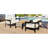 Lawn Outdoor Iron - - , Table In Beige And Rust Dark Blue Color-2025421293