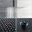10" Wall Mount Rainfall Square Shower Head-115328499