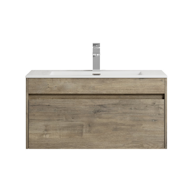 Frida 36'' Single Bathroom Vanity with Engineered Stone Top