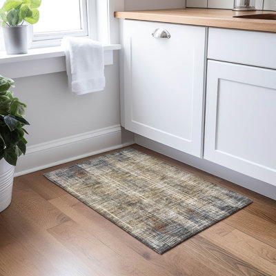 Tapis intérieur / extérieur mâle avec envers antidérapant
