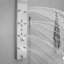 4-way Diverter Rainfall Shower Tower Panel System With Rainfall Waterfall Shower Head And Shower Hand In Brushed Nickel-103530305