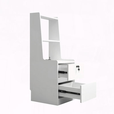 Smart Nightstand with Charging Station and Voice-Controlled Night Light
