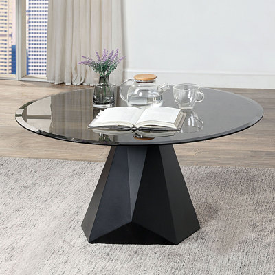 Didima Glass Top Single Coffee Table
