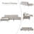 103'' Upholstered Sofa with Ottoman-1416990821