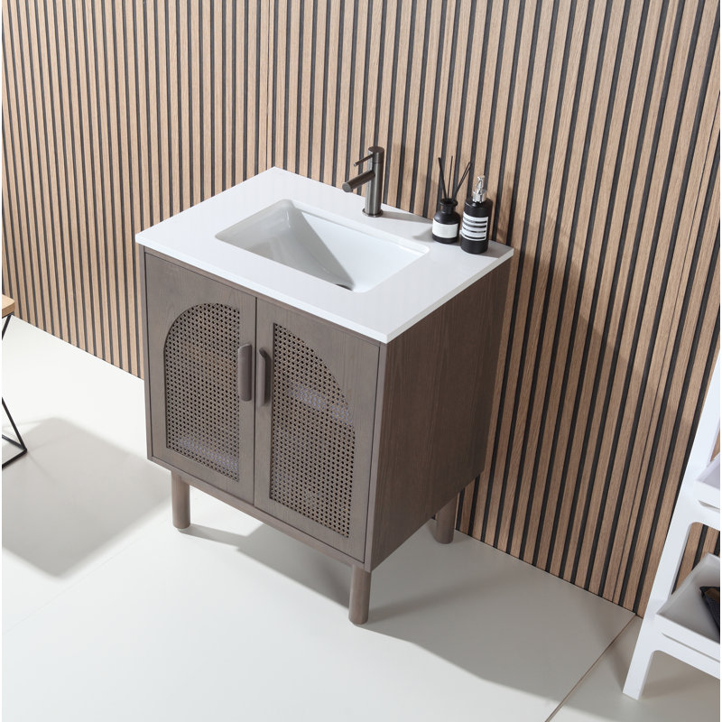 Nara 30" W Single Vanity, Chestnut Oak