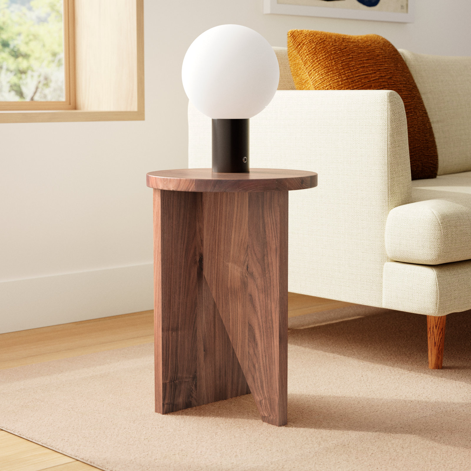 Shayne 14" Oak End Table, Brown
