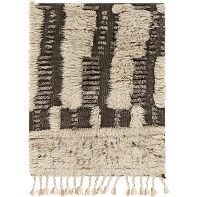Ro Wool Cream/Charcoal/Tan Rug