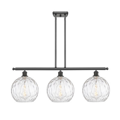 Luminaire suspendu linéaire à 3 lumières pour îlot de cuisine Cindi
