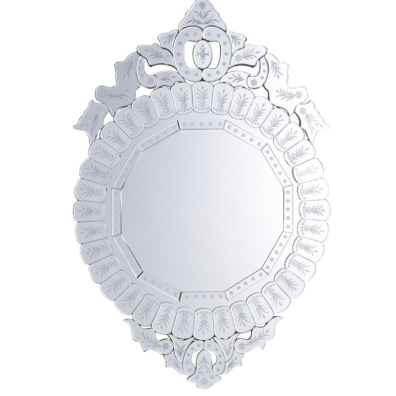 Clay Wood Flat Wall Mirror