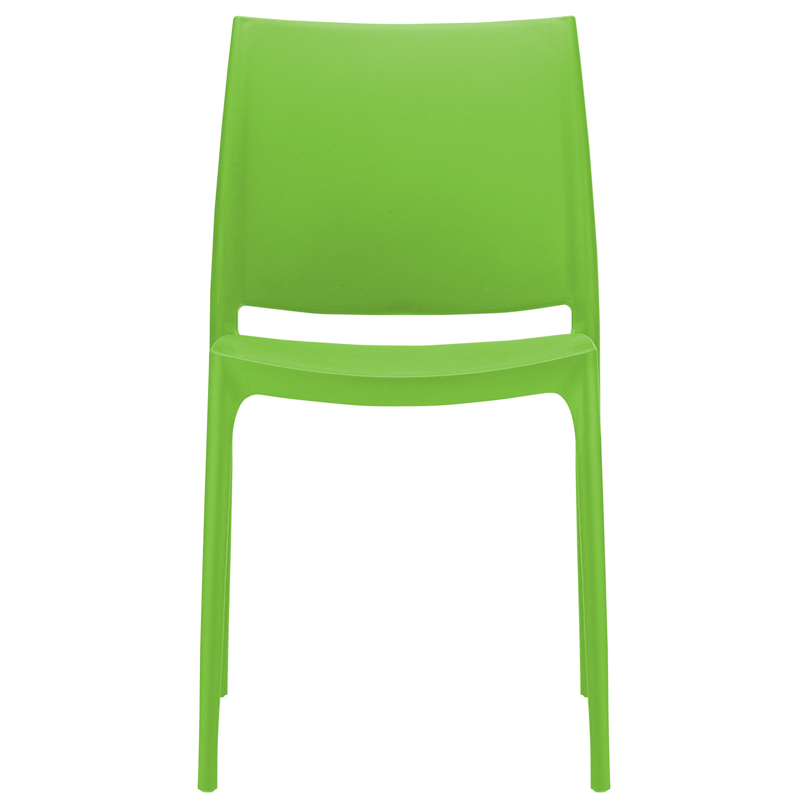 Burt Stackable Patio Side Chair, Tropical Green