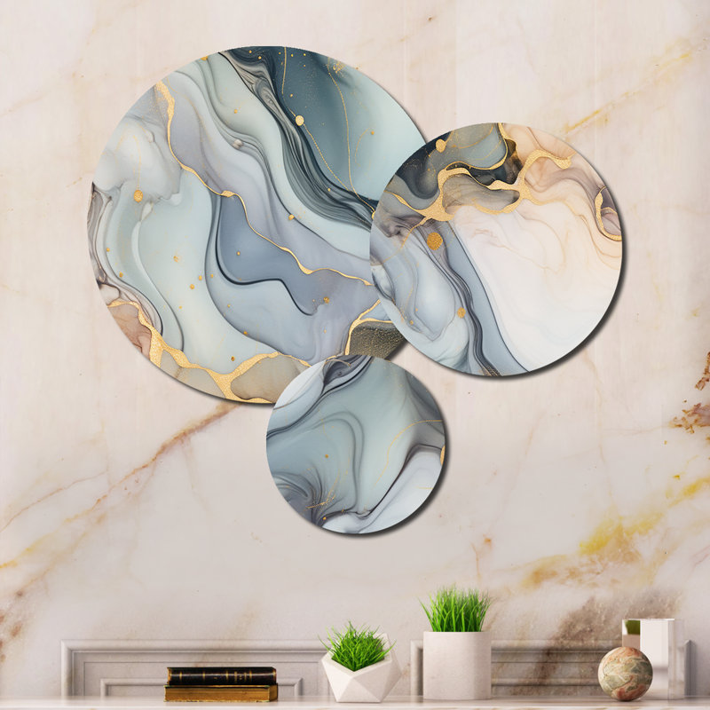 Ensemble de 3 décorations murales en métal