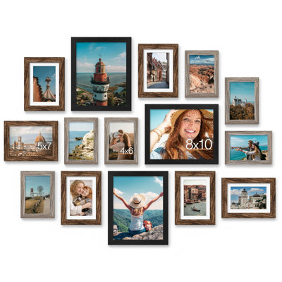 Collage Picture Frame - Frames Included: 15