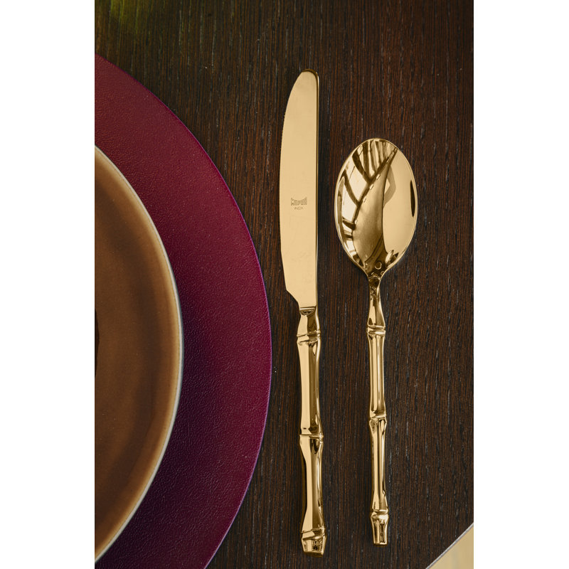 MEPRA Bali Stainless Steel Flatware Set, Gold