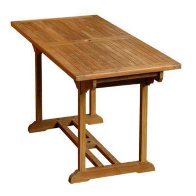 Blomberg Rectangular Teak Outdoor Dining Table , 160cm cm W 90cm cm D