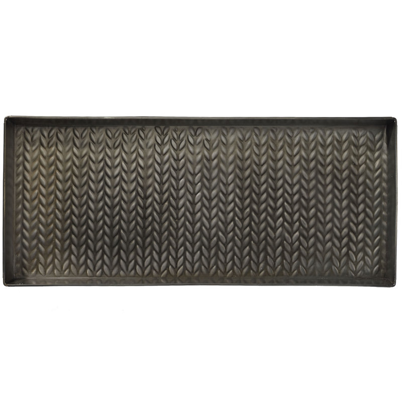Tapis-décrottoir à câbles 30 po x 13 po, Zinc antique